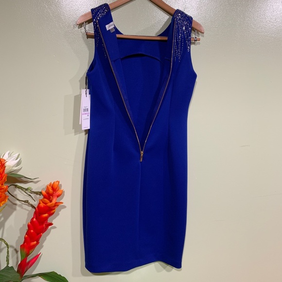Beautiful and Brand New Calvin Klein Blue Dress - Picture 10 of 10